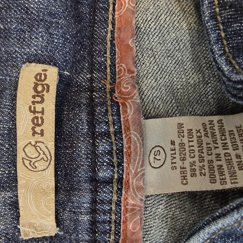Y2K Vintage Refuge Low-rise Women's Blue Jeans Size 7 90s Denim Casual - Picture 7 of 7